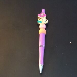 Vibrant Purple Donut Kids Toy Pen